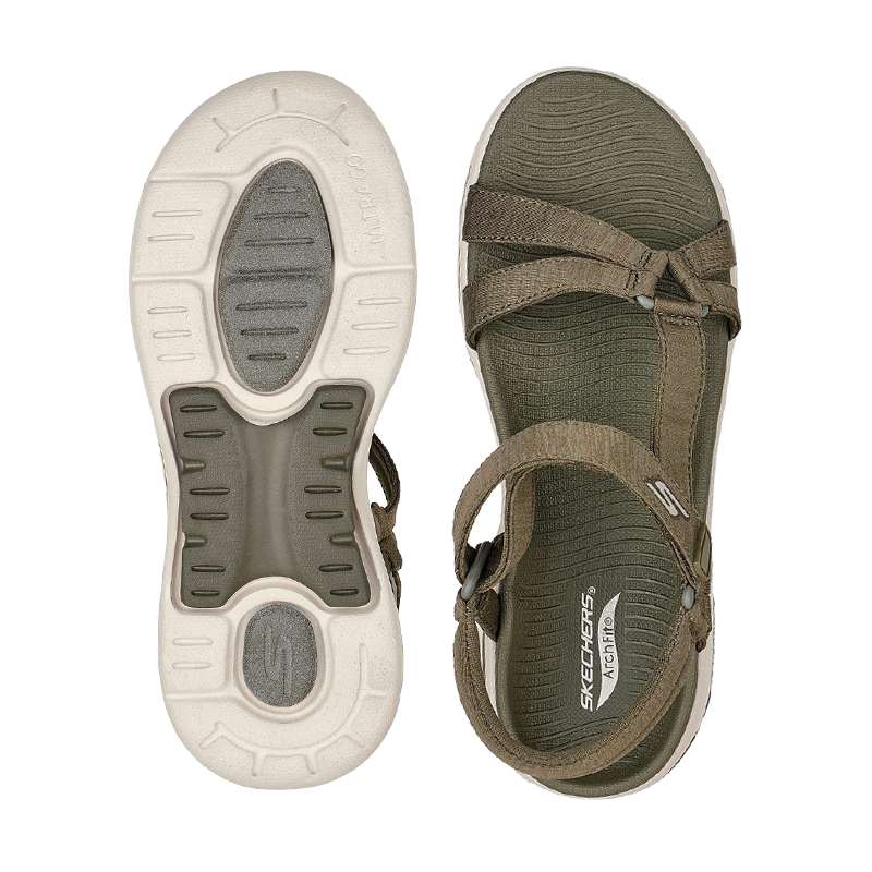 140223-01-Skechers-womens-go-walk-arch-fit-sandal-olivenfra-reporto