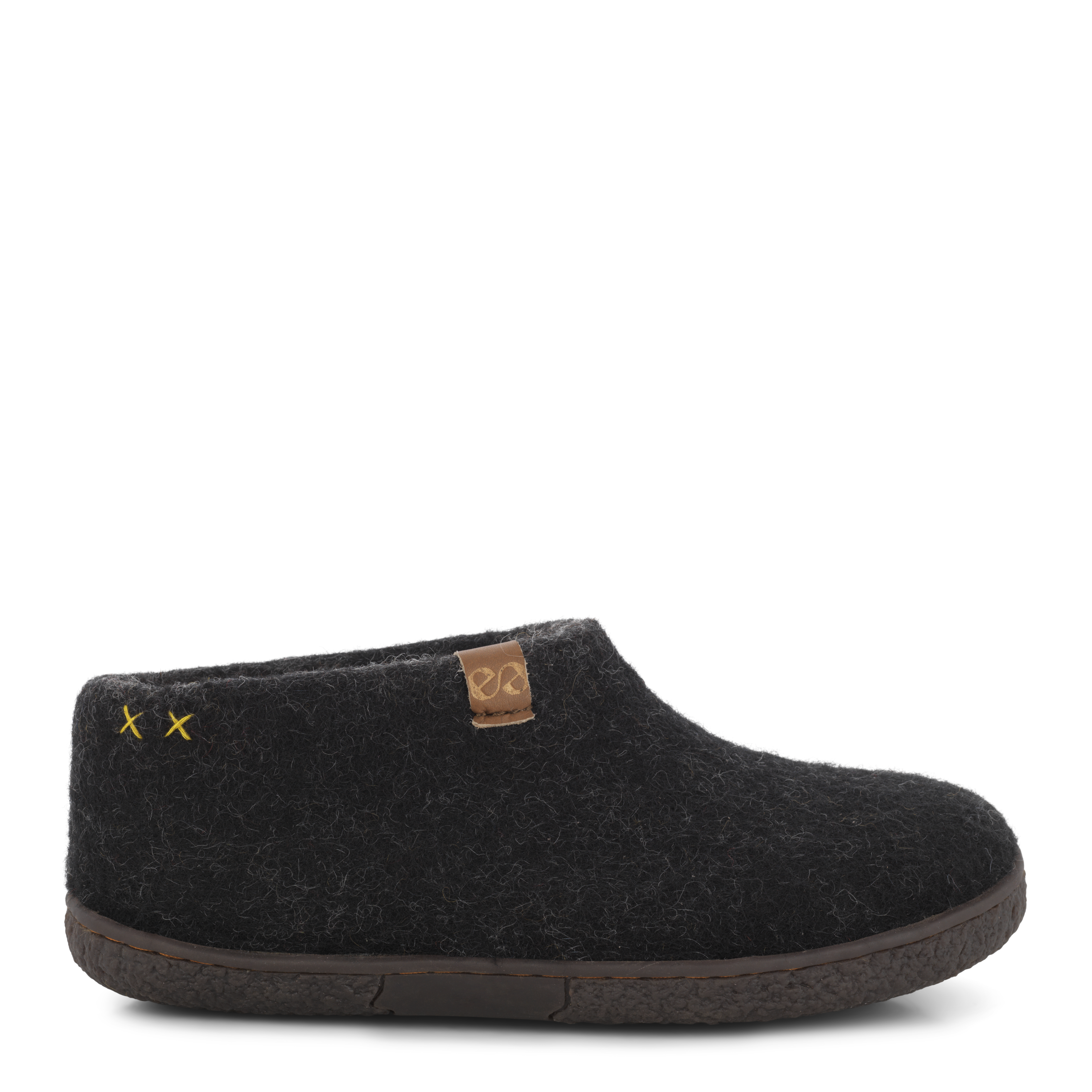 Green Comfort Sko m/gummisål Sort