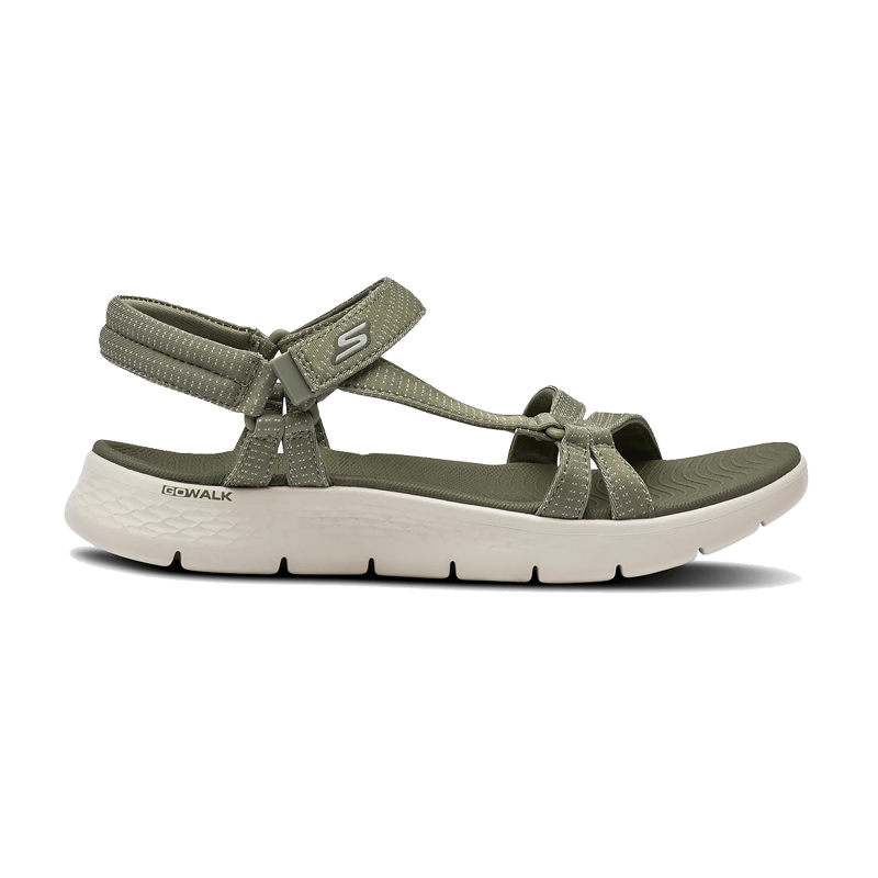 Skechers womens Go Walk sandal oliven