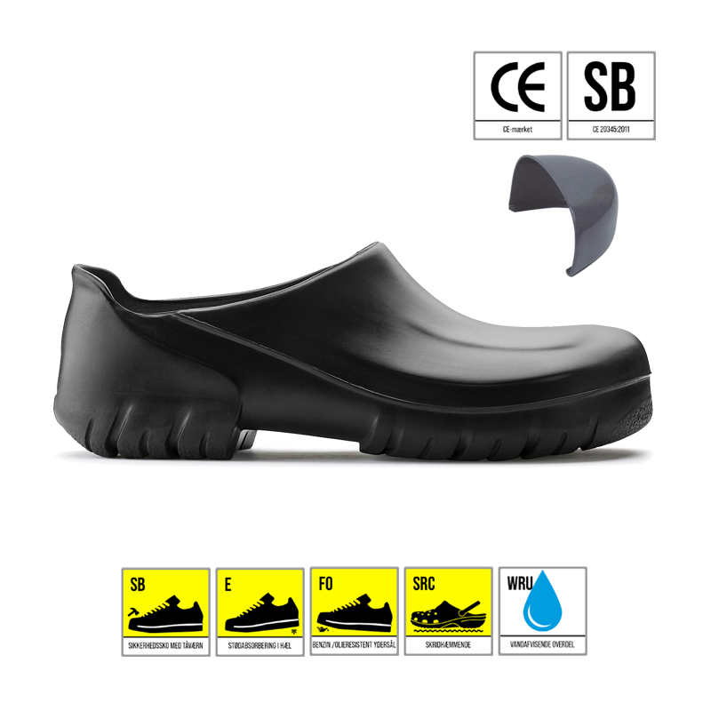 Birkenstock Pro A640 m tåværn SORT