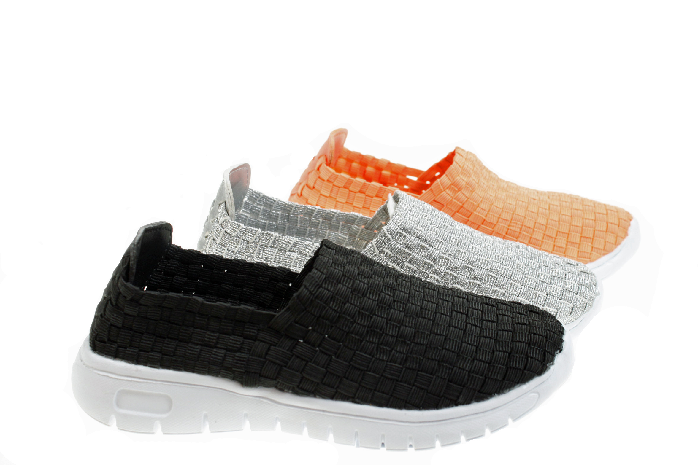 NYC Sneakers Elastic Silver