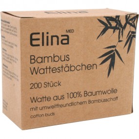 Elina Vatpinde Bambus 200 stk.