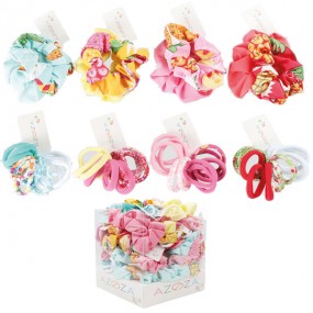 Azoza Hårelastik/Scrunchies Børn Ass.