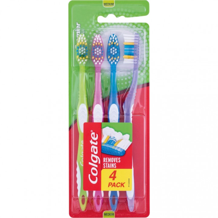 Colgate Tandbørste Premium Clean 4 stk.