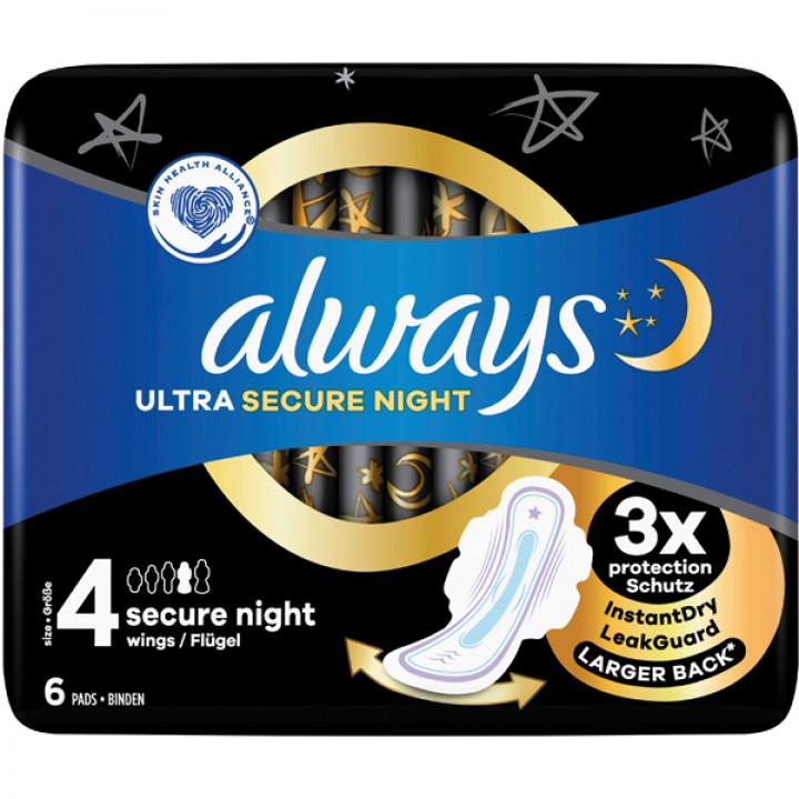 Always Ultra Bind Nat m/vinger 6 stk.