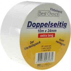 Tape Dobbeltklæbende 10 M X 24 Mm