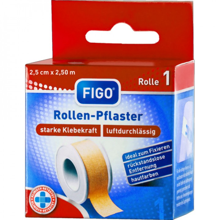 Figo Plaster Hudfarvet 2,5 x 2,5 cm.