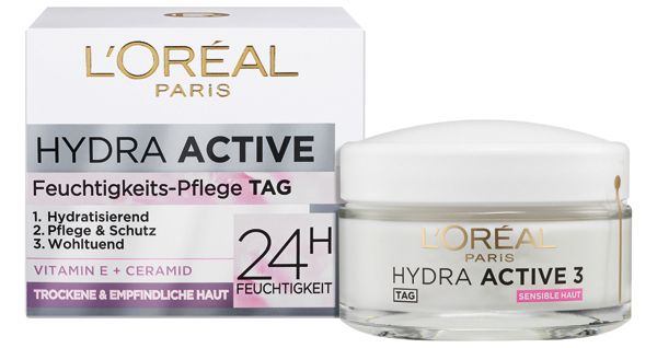 Loreal Hydra Active 3 Dagcreme Tør 50 ml.