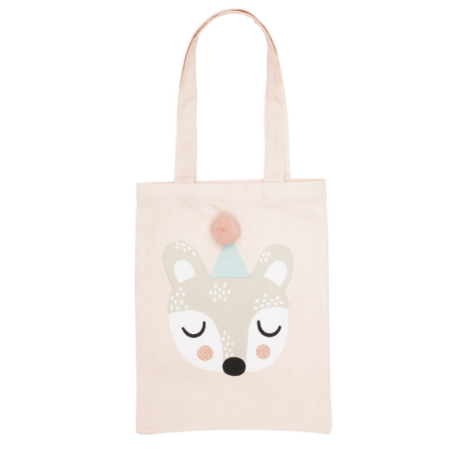 SÖDAHL BIBI BEAR TOTE BAG 25X32 - PASTEL