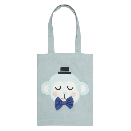 SÖDAHL MONTY MONKEY TOTE BAG 25X32 - TEA
