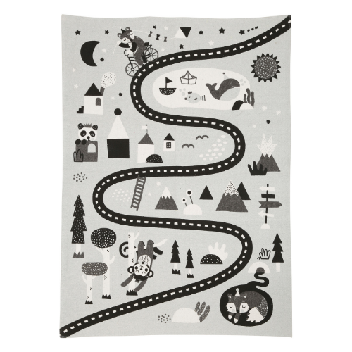 SÖDAHL TÆPPE 95X130 FORREST - SORT