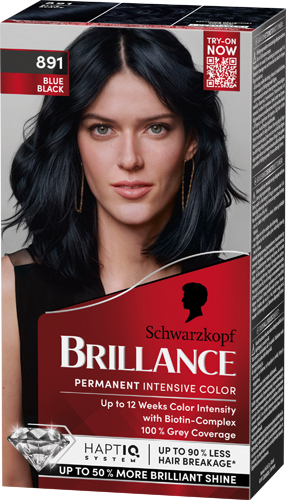 Poly Brillance Blåsort   891