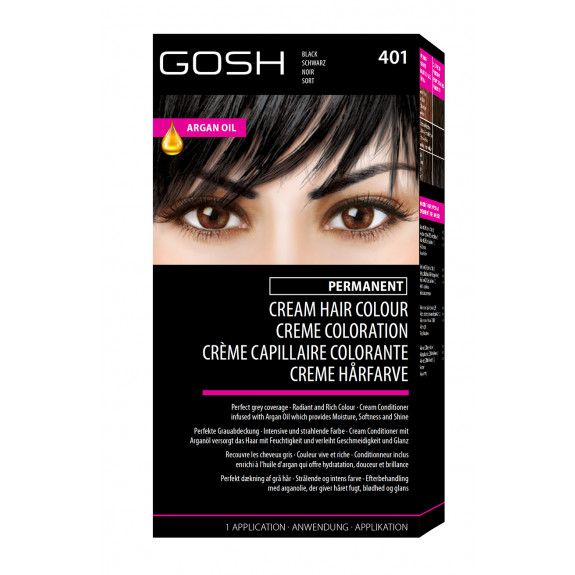 Gosh Hair Black Noir 401