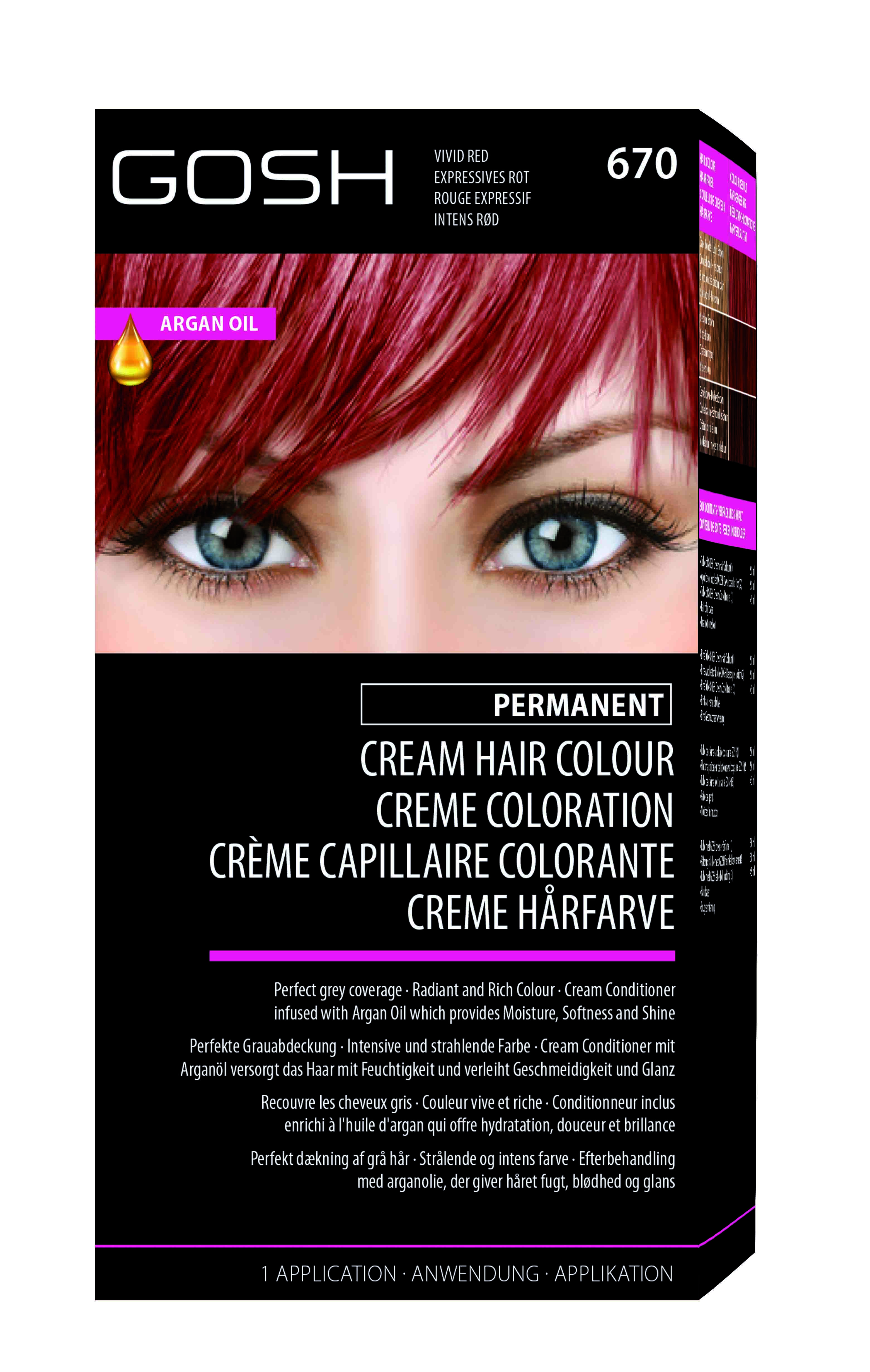 Gosh Hair Vivid Red 670