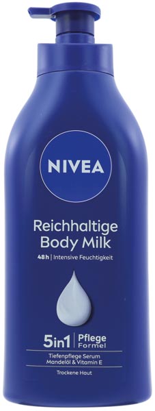 Nivea Milk Tør Hud m/pumpe 625 ml.