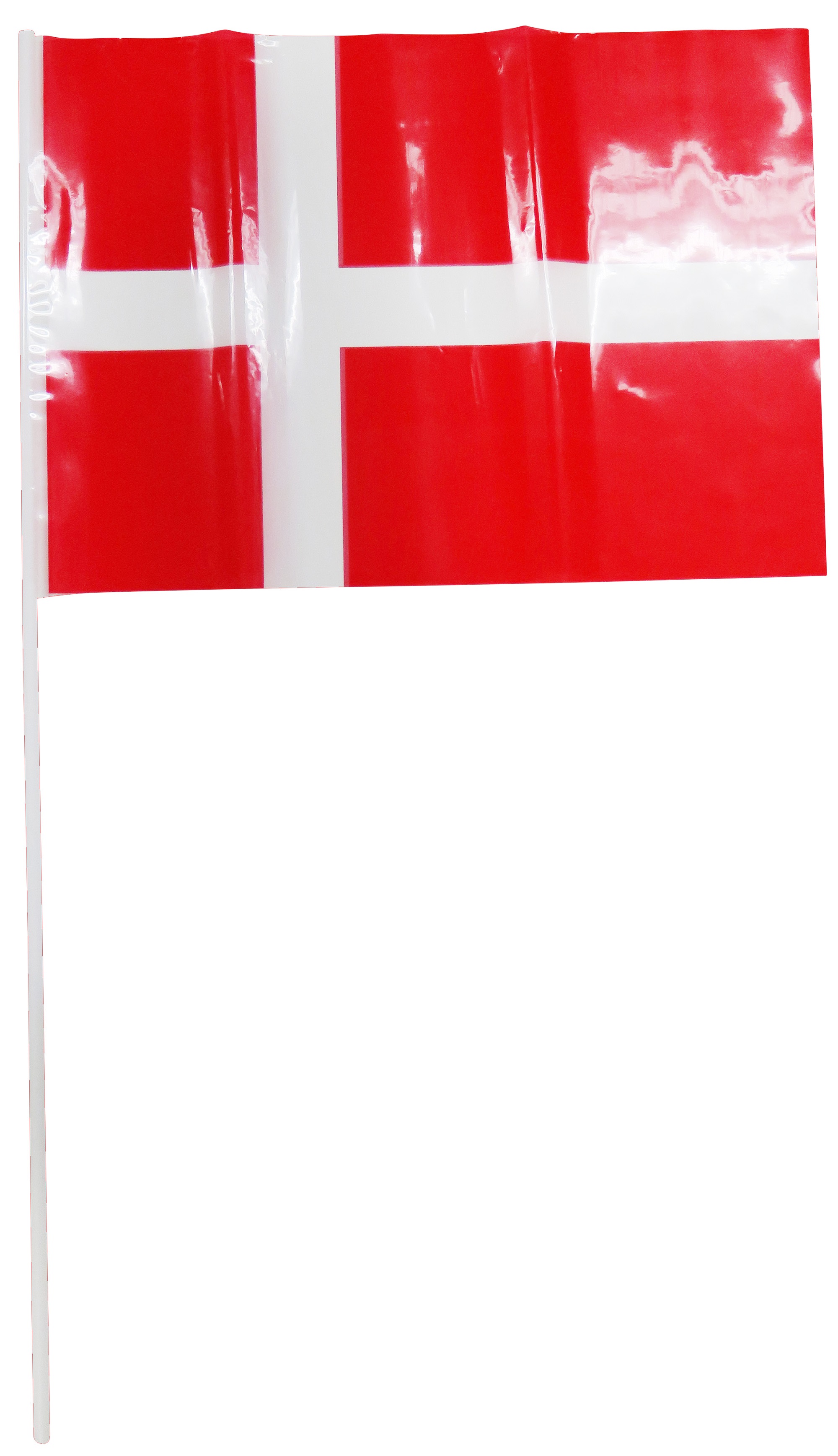 Dannebrogsflag Plastic 10 Stk.