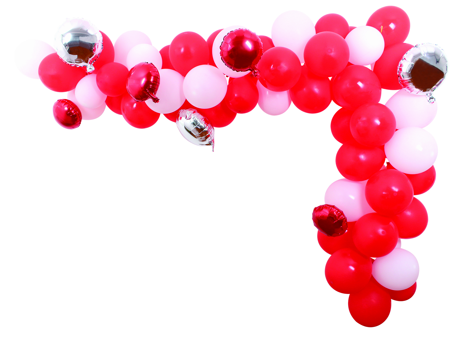 Ballonbue Rød/Hvid 70 Balloner