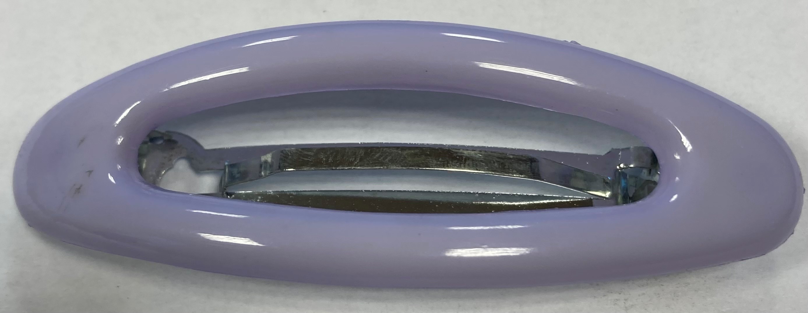 Hårspænde Oval Lyslilla