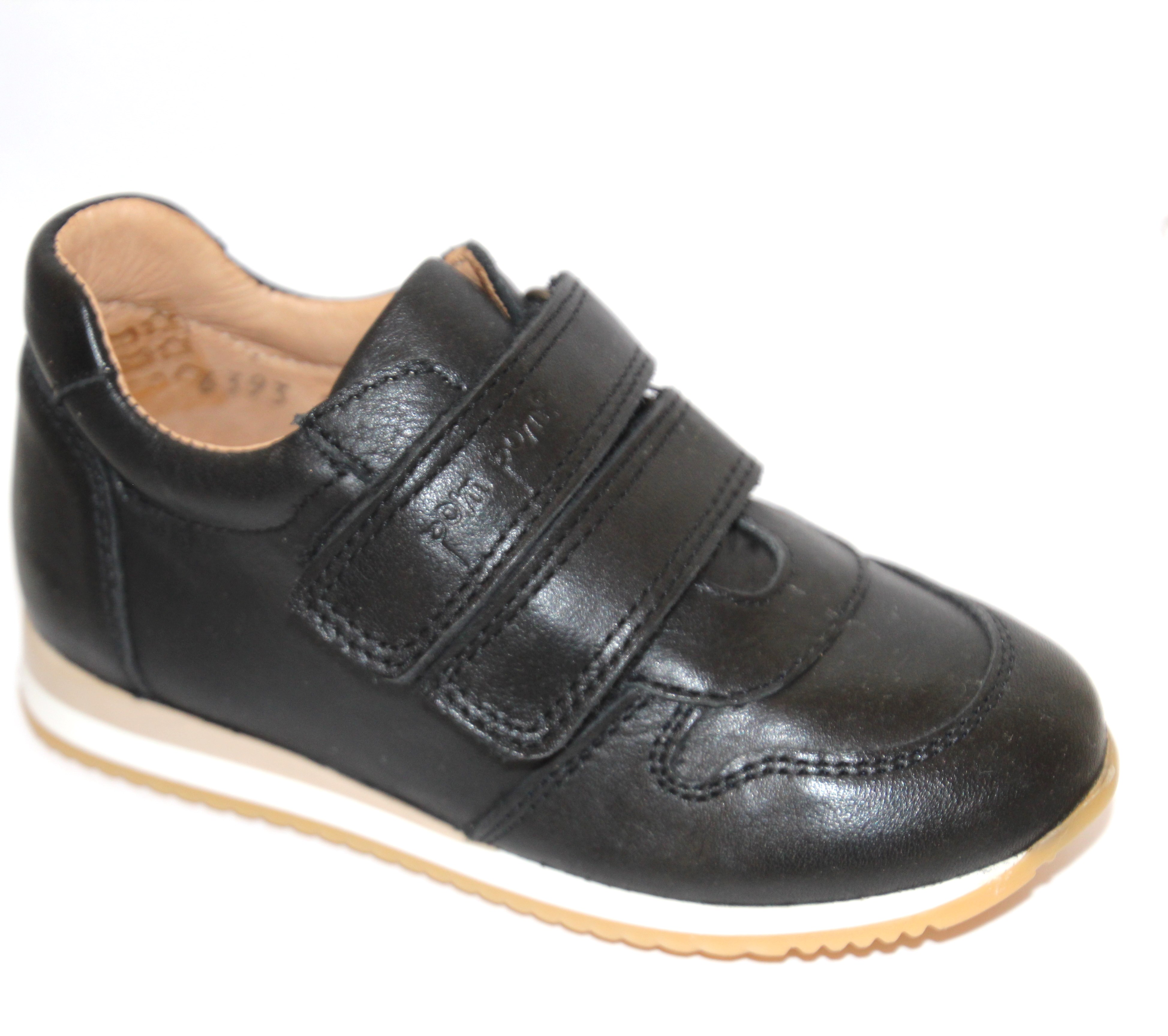 Pom Pom Sneakers Med Velcro I Sort