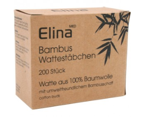 Elina Vatpinde Bambus 200 stk.