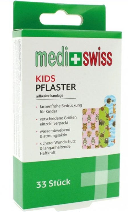 Medi Swiss Børneplaster 33 stk.