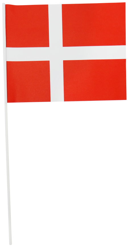 Dannebrogsflag Papir A4 10 Stk.