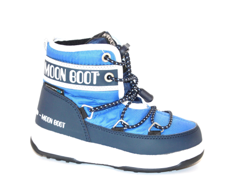 Moon Boot We Jr Mid Wp I Blå Hvid